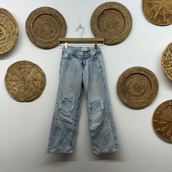 abercrombie kids Other - Bundle (2) Abercrombie Kids Jeans Girls 11/12 Low Rise Baggy High Rise Wide Leg